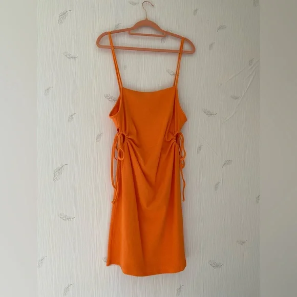Orange Zara Cutout Dress New With Tags Orange Zara Cutout Dress New With Tags